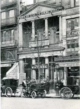 Façade du théâtre des variété en 1807
